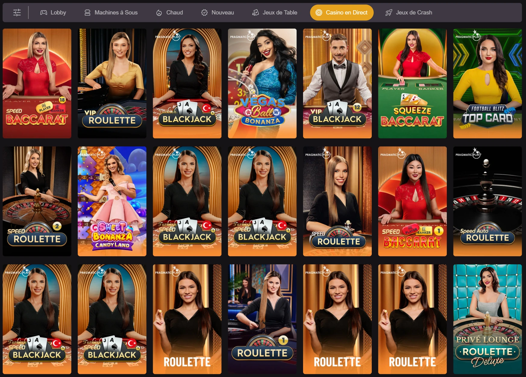 PlaceBet Casino Casino en Direct