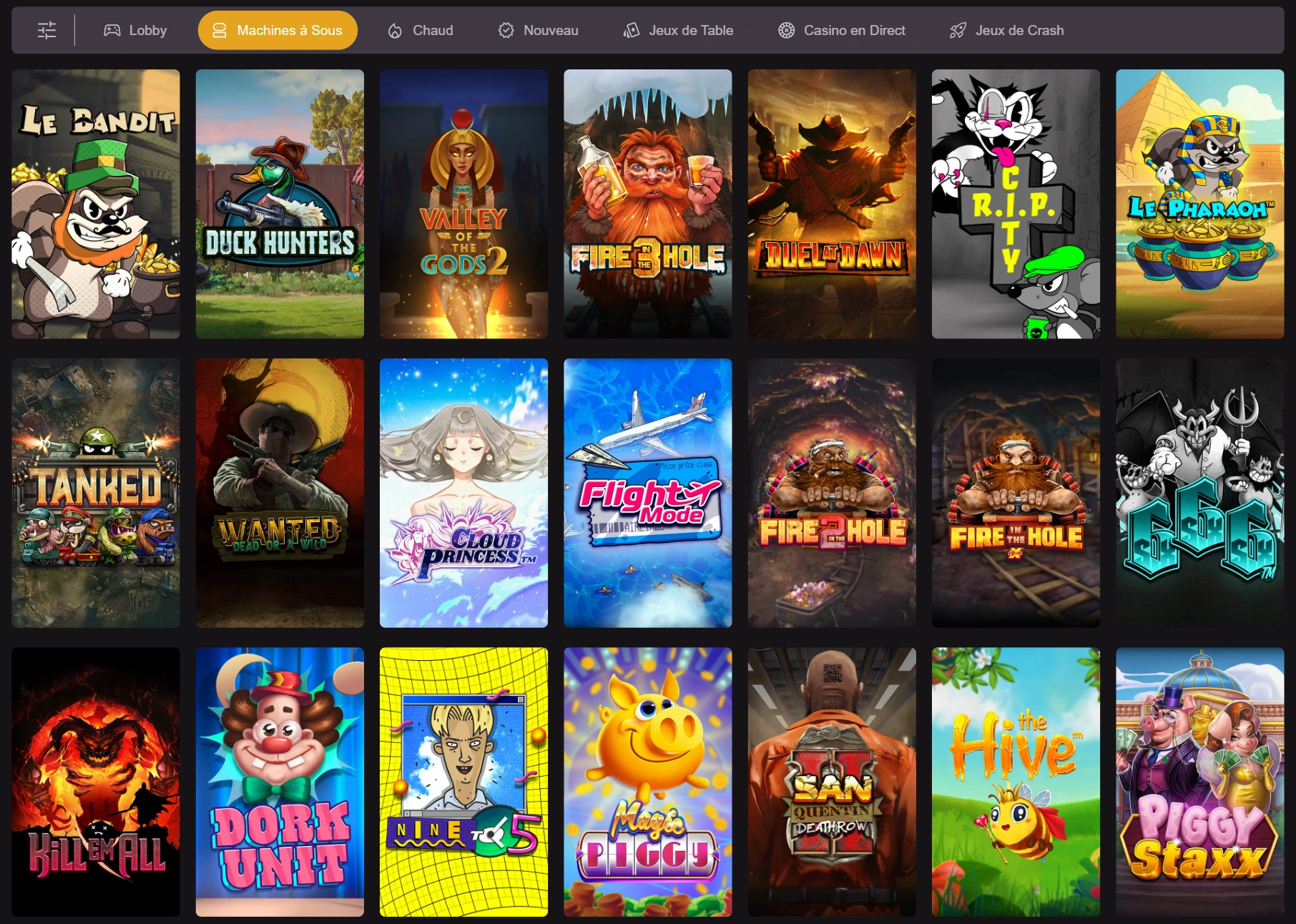 PlaceBet Casino Machines à Sous